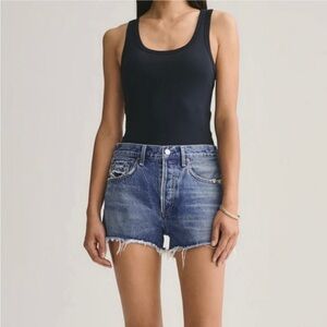 AGOLDE Parker Vintage Cutoff Denim Shorts - Excellent Pre-Loved Condition, 30